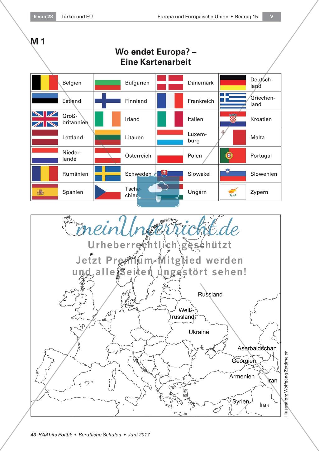Kriterien für einen EU-Beitritt - meinUnterricht