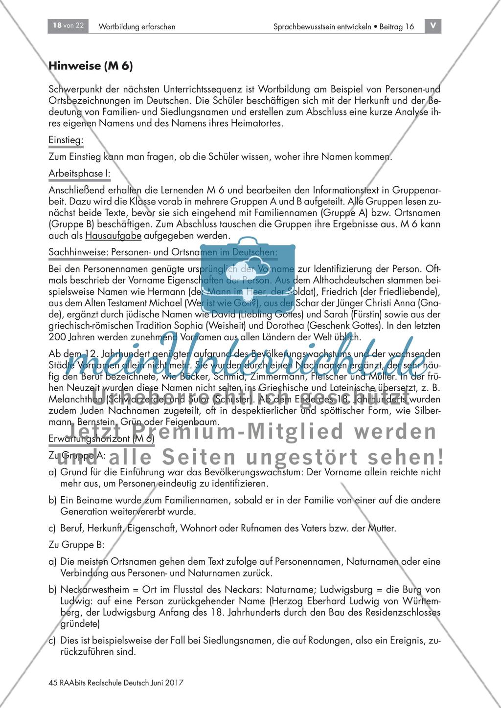 Personen-, Ortsbezeichnungen und Abkürzungen Preview 3