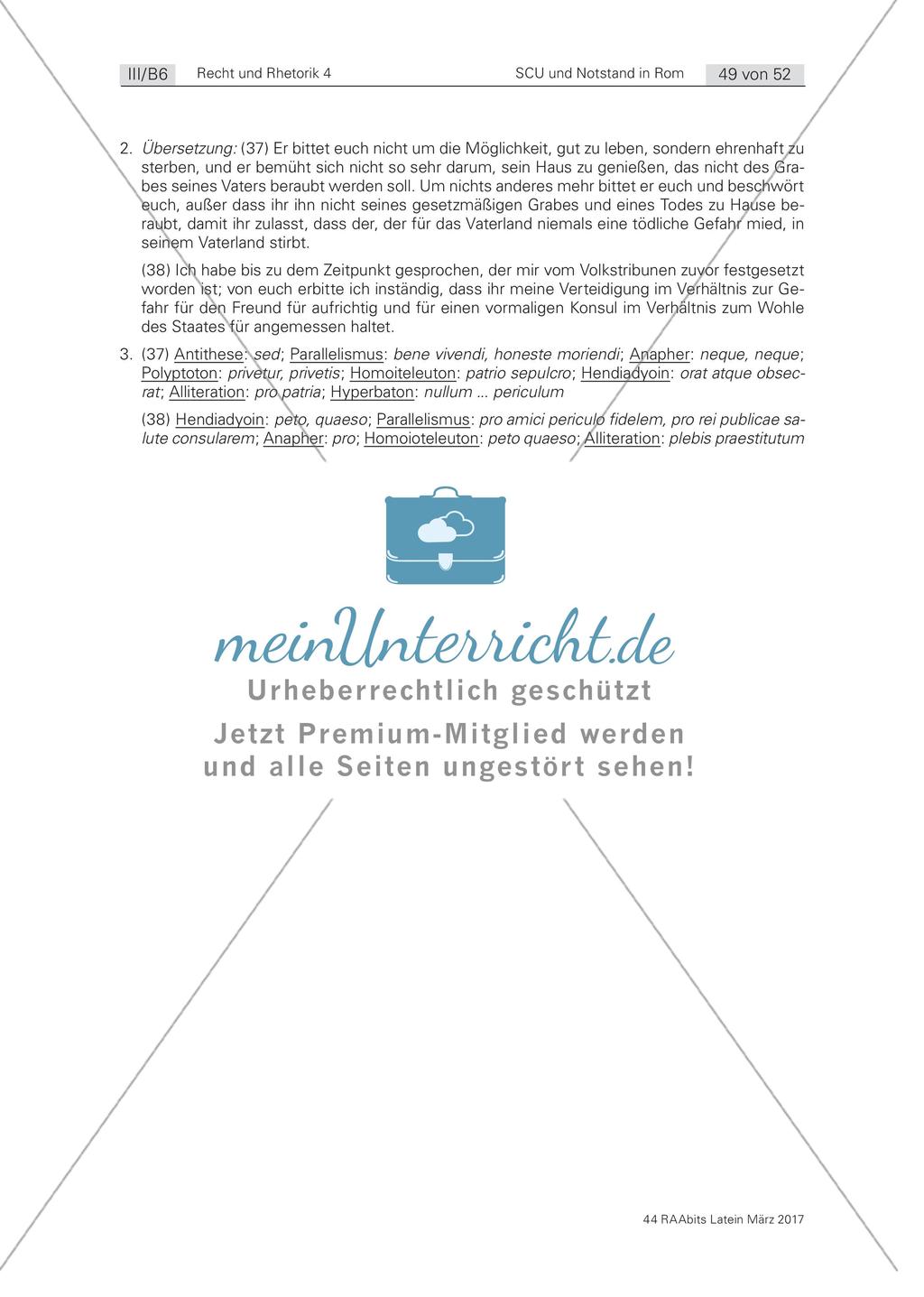 Recht und Rhetorik: Ciceros Redeabschluss als Beispiele einer peroratio Preview 3