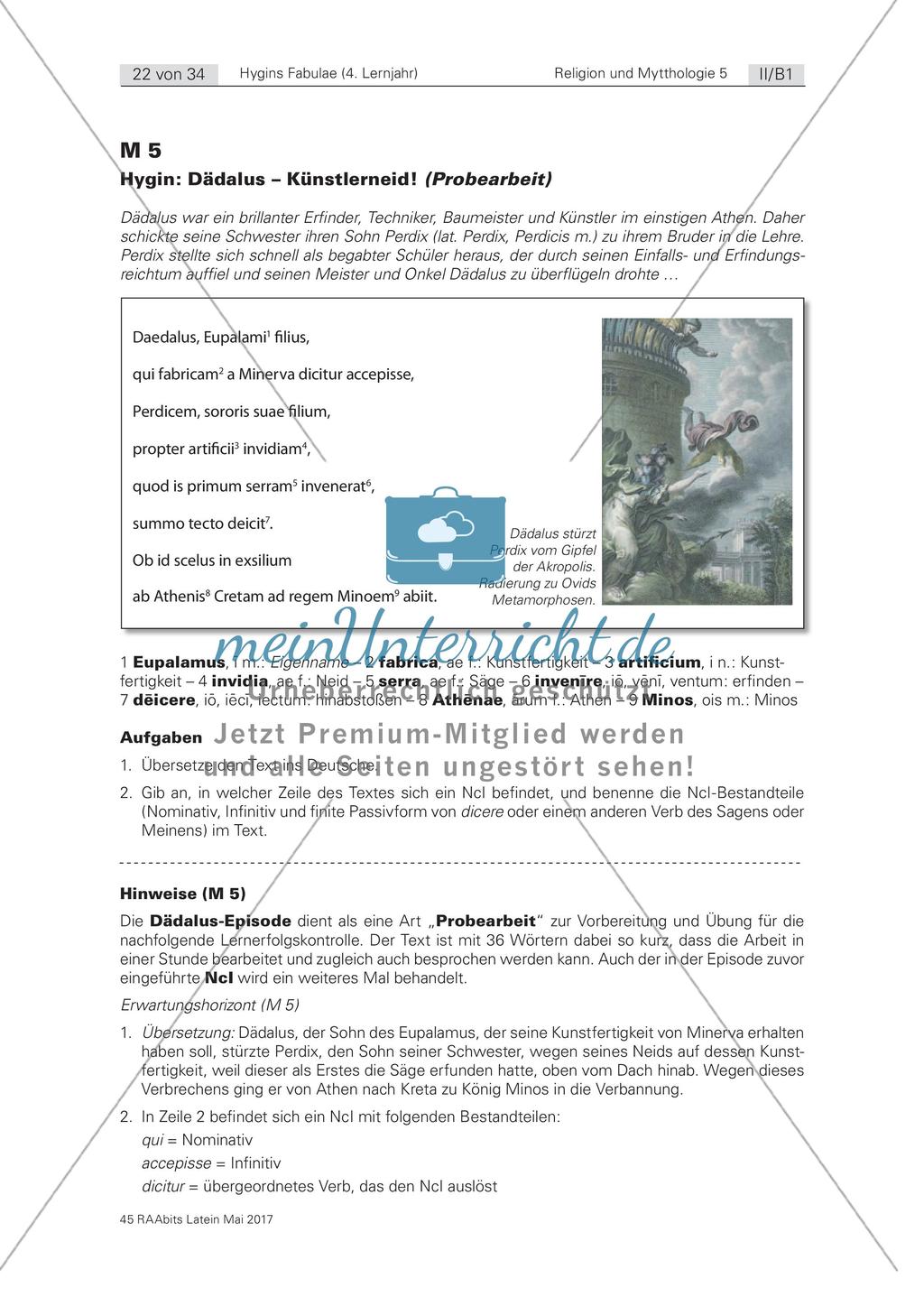 Hygins Fabulae: Dädalus – Künstlerneid Preview 1
