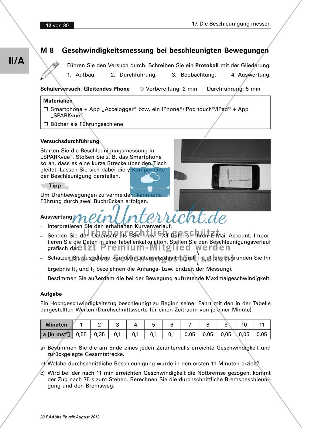 Mechanik: Experimente mit Smartphones Preview 8