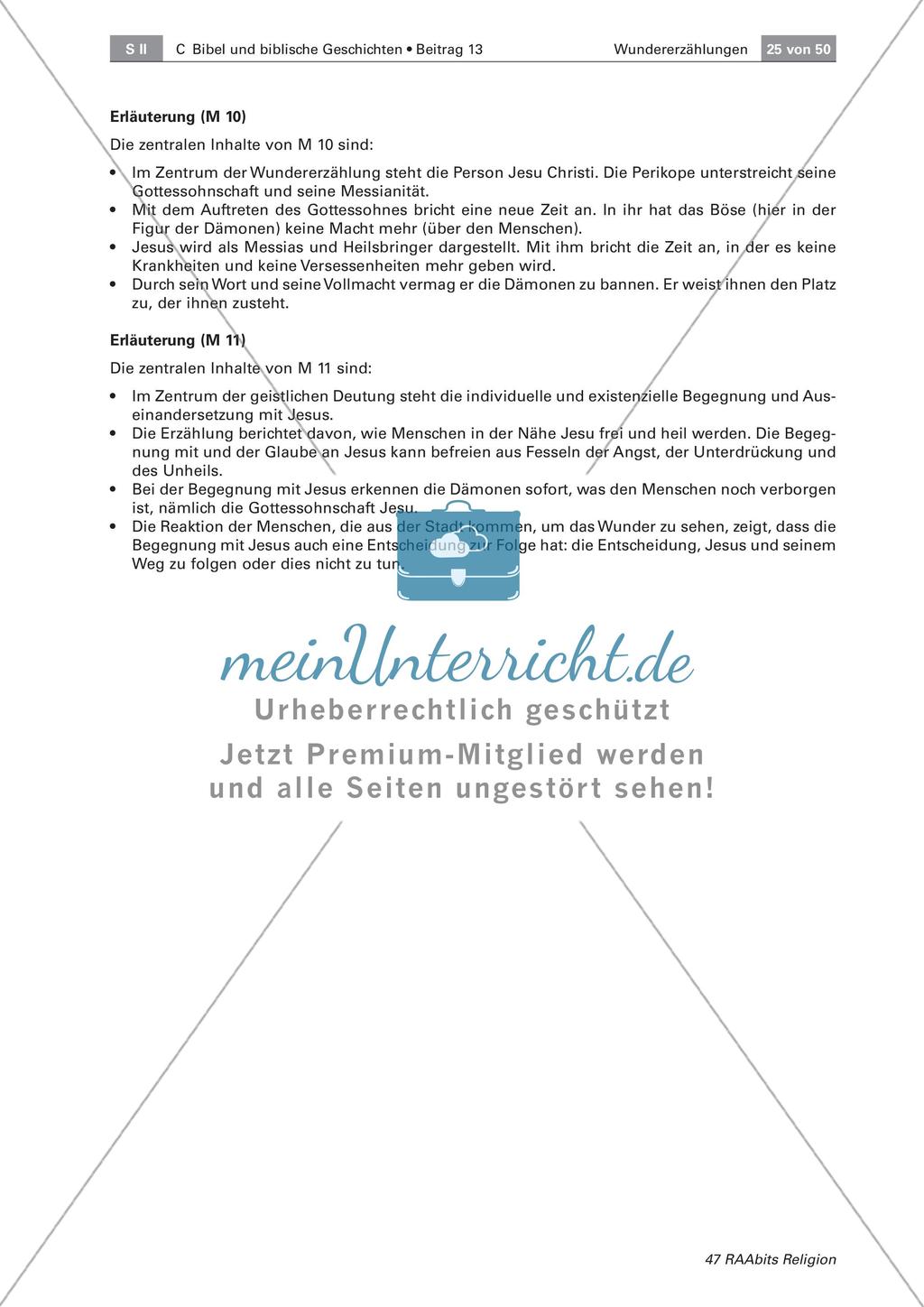 Heilungswunder - Der Besessene von Gadara: Aufbau, Deutung und synoptischer Vergleich Preview 11