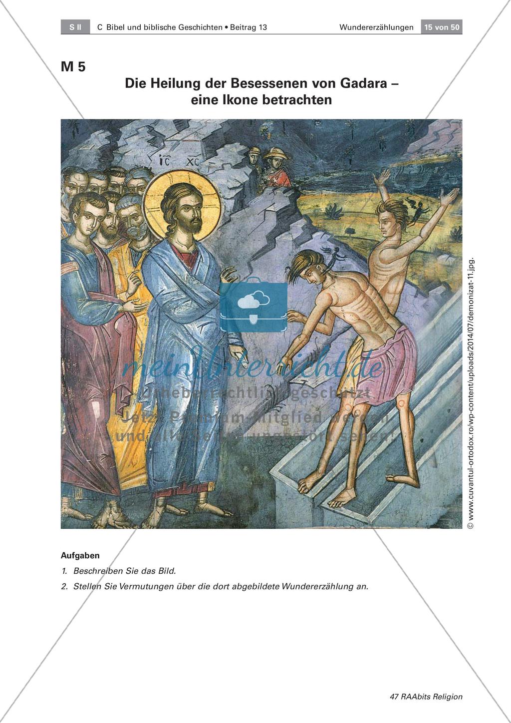 Heilungswunder - Der Besessene von Gadara: Aufbau, Deutung und synoptischer Vergleich Preview 1
