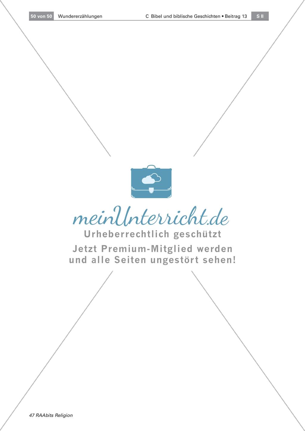 Leistungsüberprüfung: Neutestamentliche Wundererzählungen Preview 6