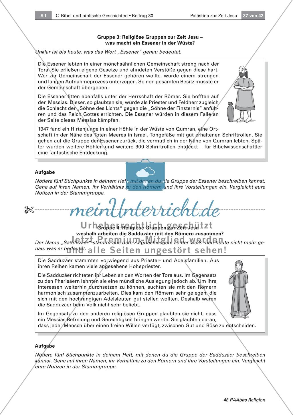 Religiöse Gruppierungen zur Zeit Jesu Preview 3