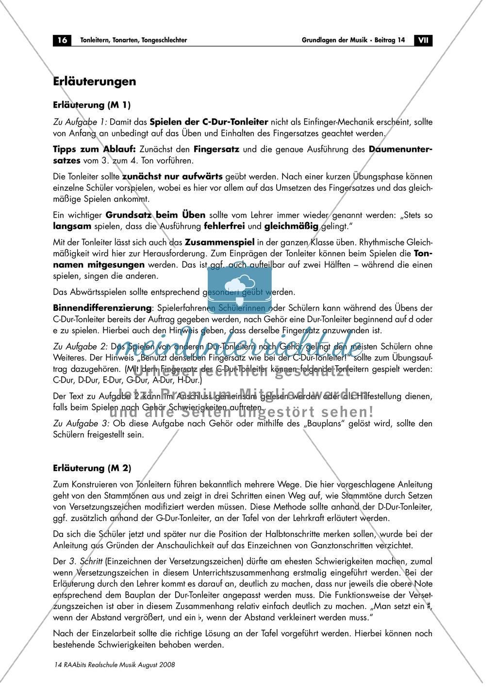 Tonleitern, Tonarten, Tongeschlechter Preview 16