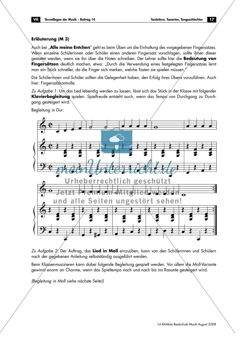 Tonleitern, Tonarten, Tongeschlechter Preview 17