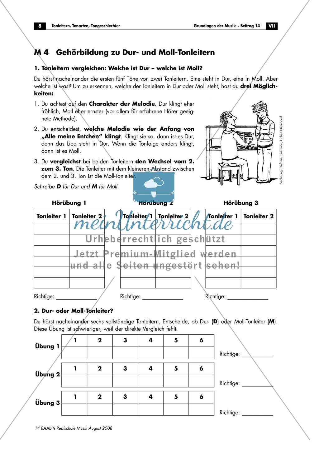 Tonleitern, Tonarten, Tongeschlechter Preview 8