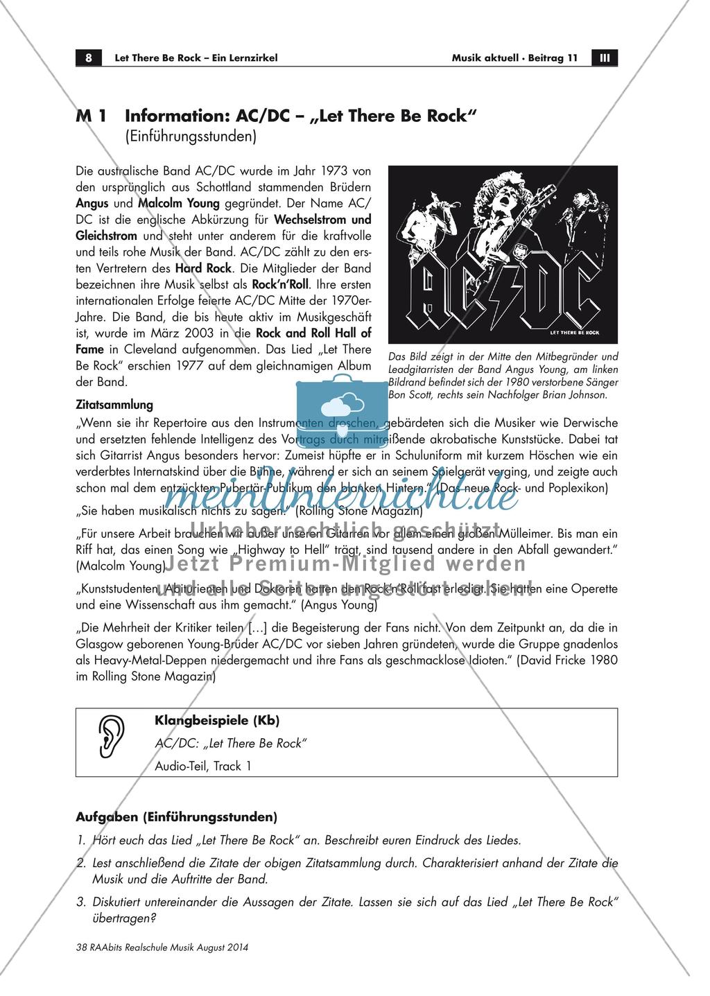Let There Be Rock: Ein Lernzirkel Preview 1
