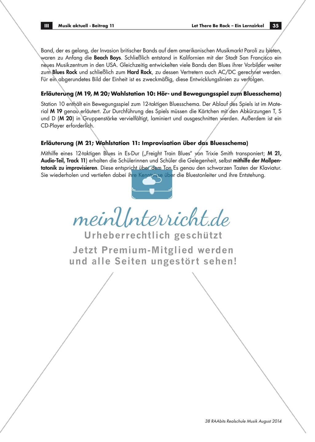 Let There Be Rock - Ein Lernzirkel: Erläuterungen Preview 6