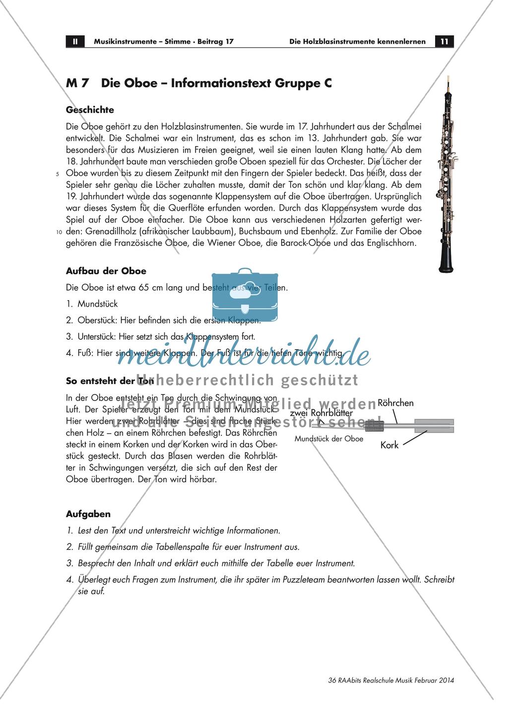 Gruppenpuzzle: Holzblasinstrumente Preview 11