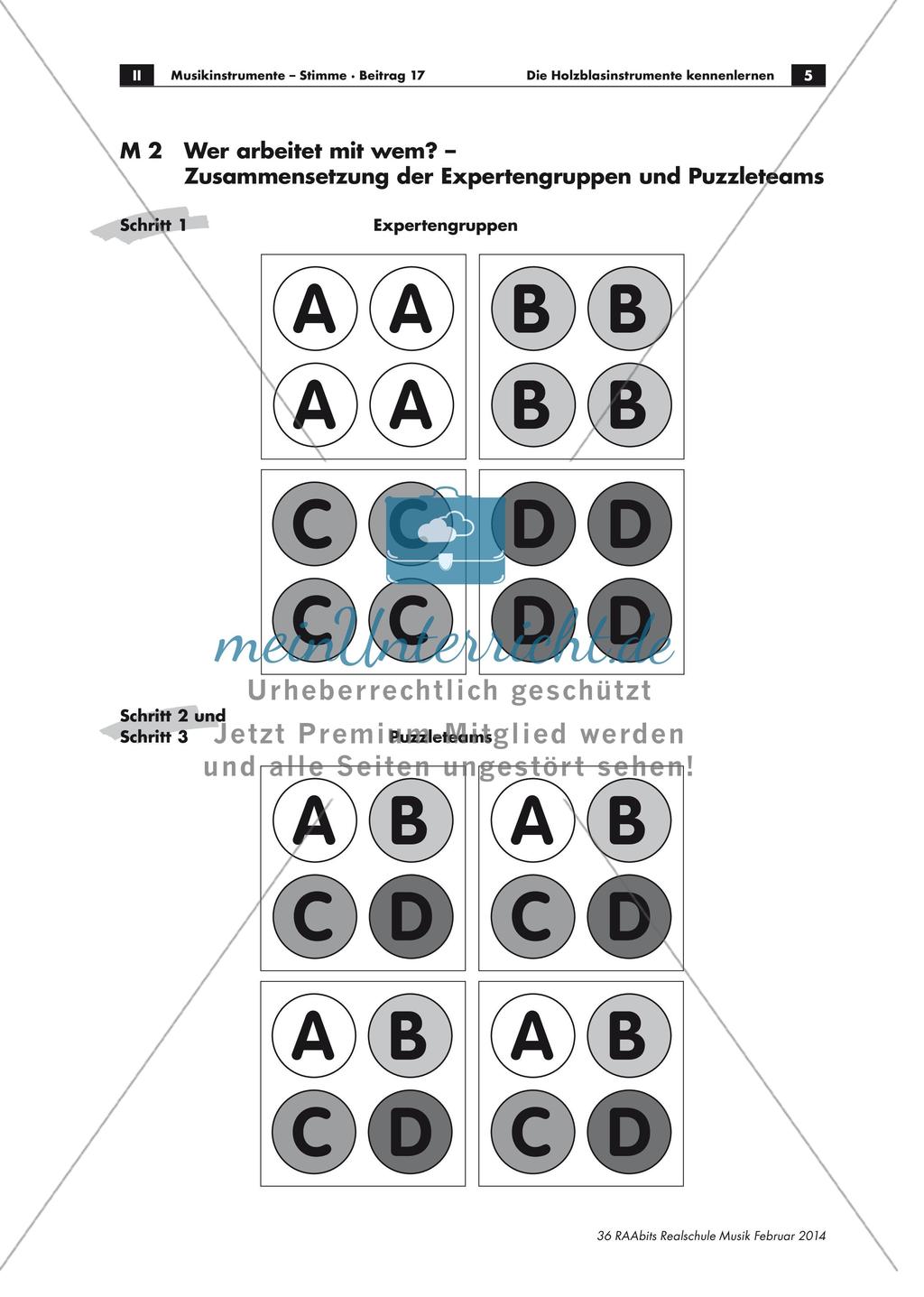 Gruppenpuzzle: Holzblasinstrumente Preview 5