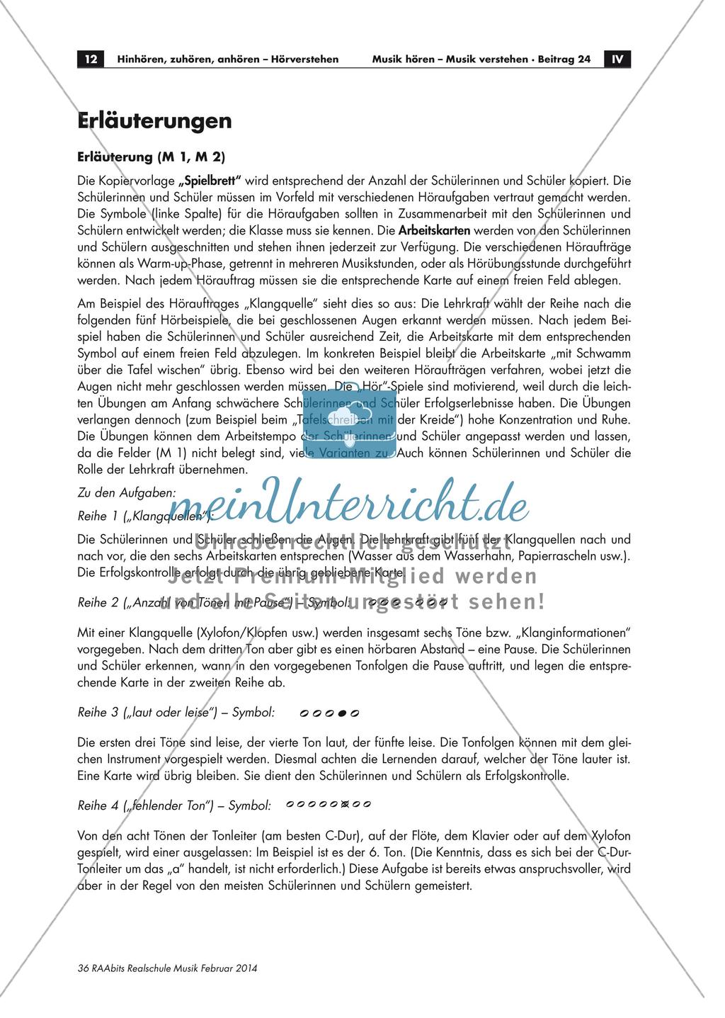 Hörverstehen im Musikunterricht Preview 12