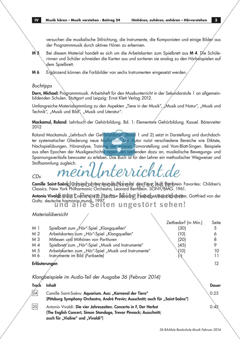 Hörverstehen im Musikunterricht Preview 3
