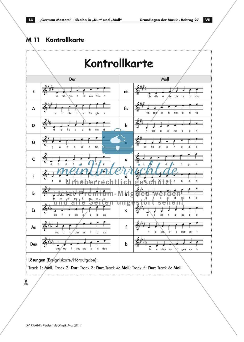 Lernspiel für Skalen in