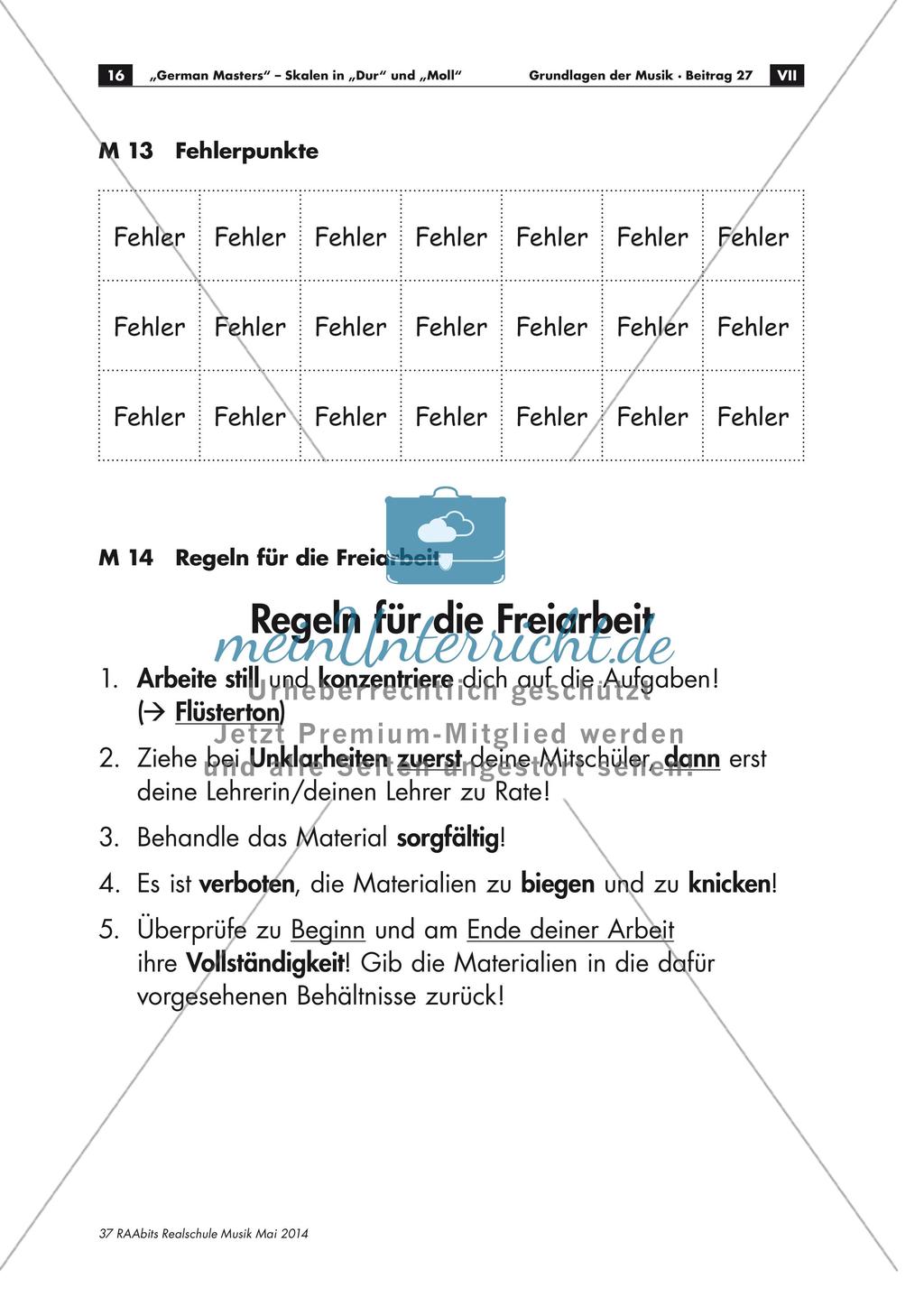 Lernspiel für Skalen in