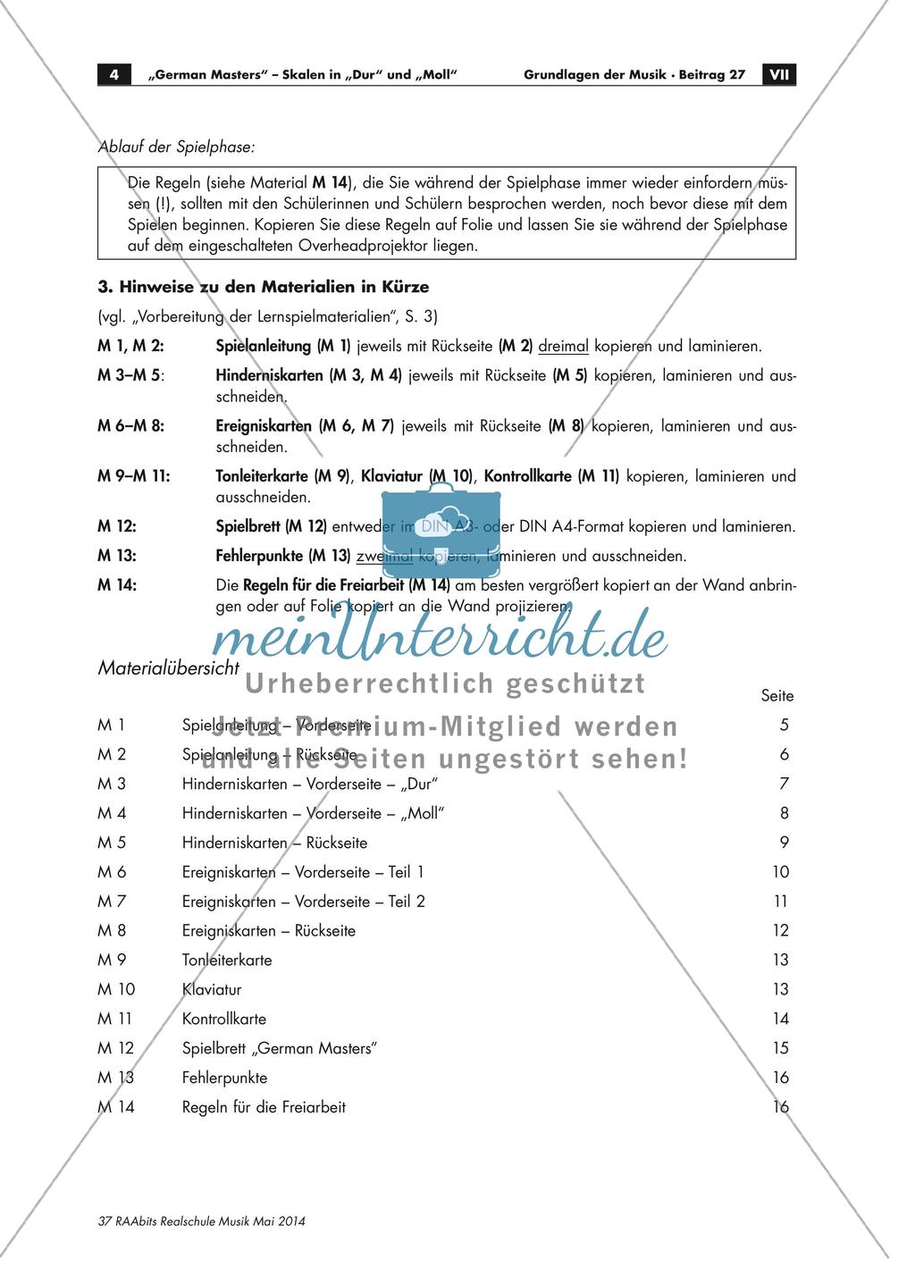 Lernspiel für Skalen in