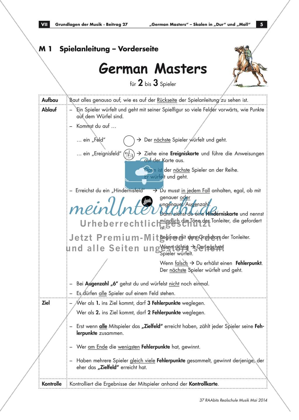 Lernspiel für Skalen in