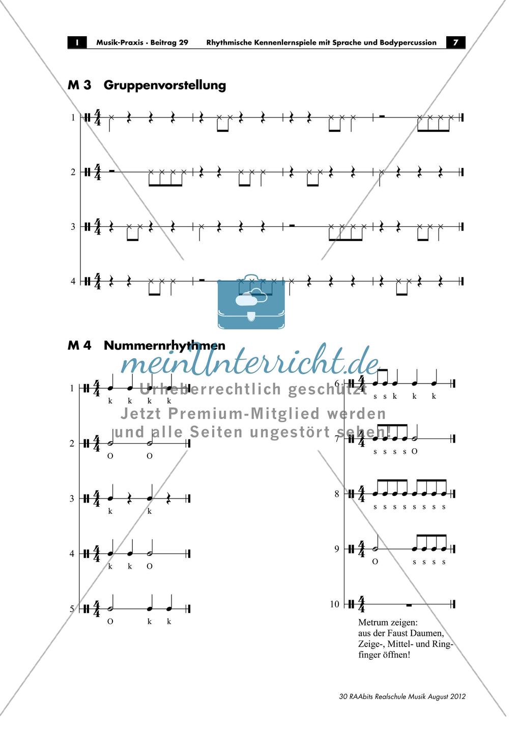 Rhythmische Kennenlernspiele Preview 7