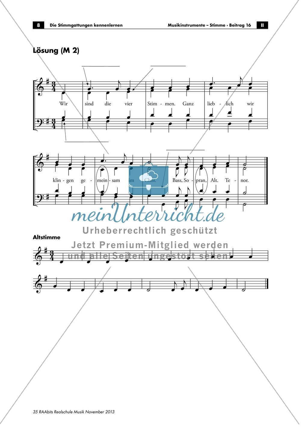 Stimmgattungen: Sopran - Alt - Tenor - Bass Preview 8