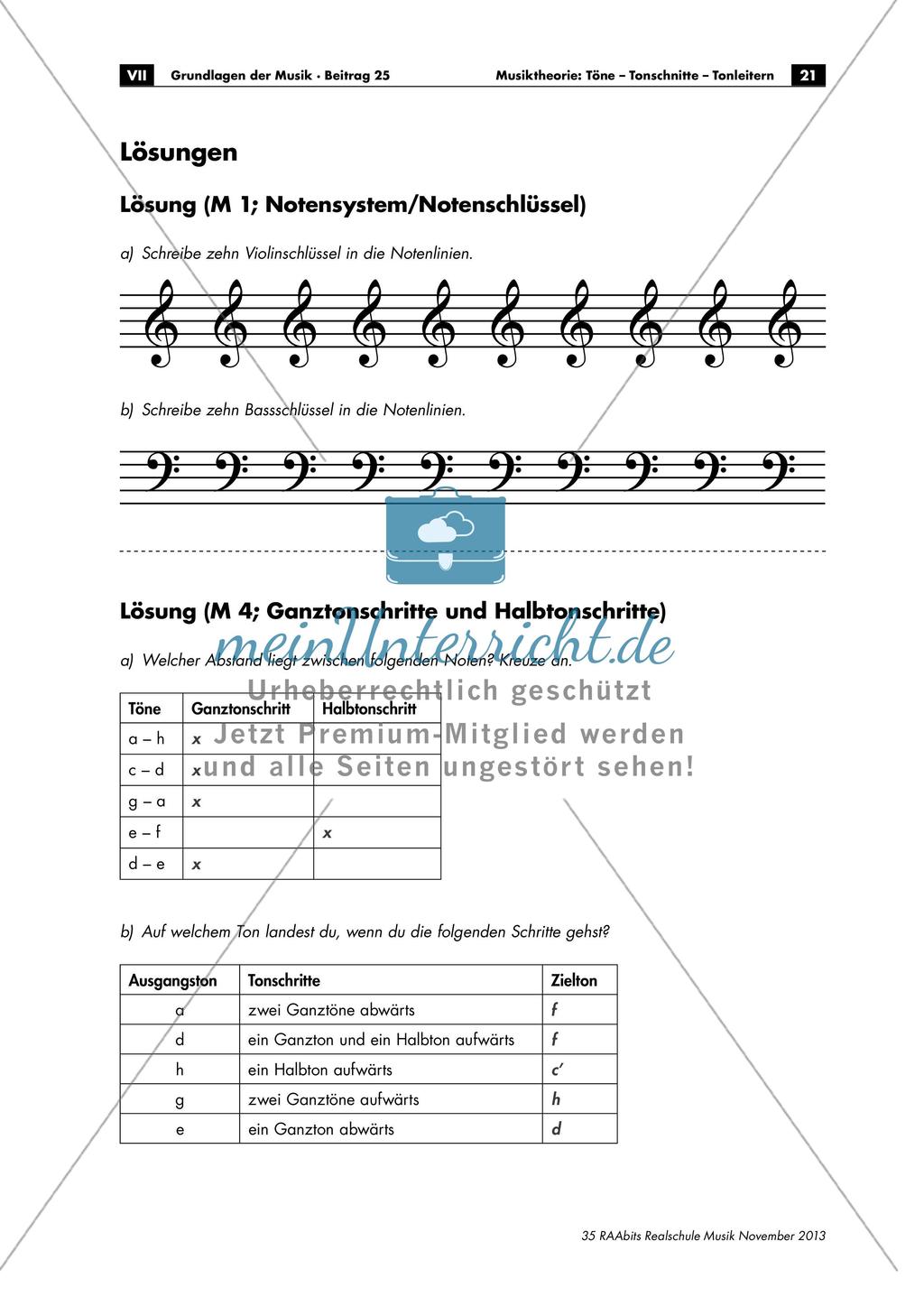 Musiktheorie: Lösungen Preview 1