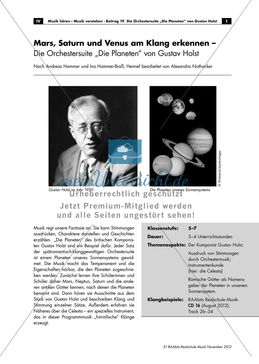 Gustav Holst: Die Planeten Preview 1