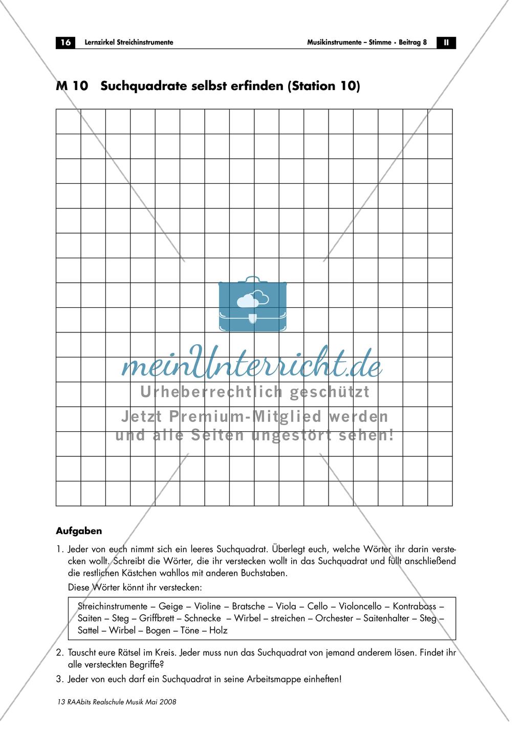 Lernzirkel: Streichinstrumente Preview 16
