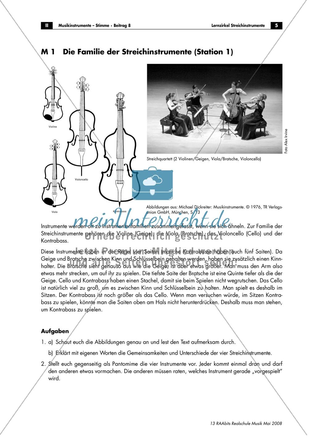 Lernzirkel: Streichinstrumente Preview 5