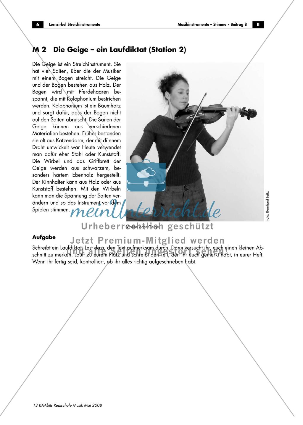 Lernzirkel: Streichinstrumente Preview 6