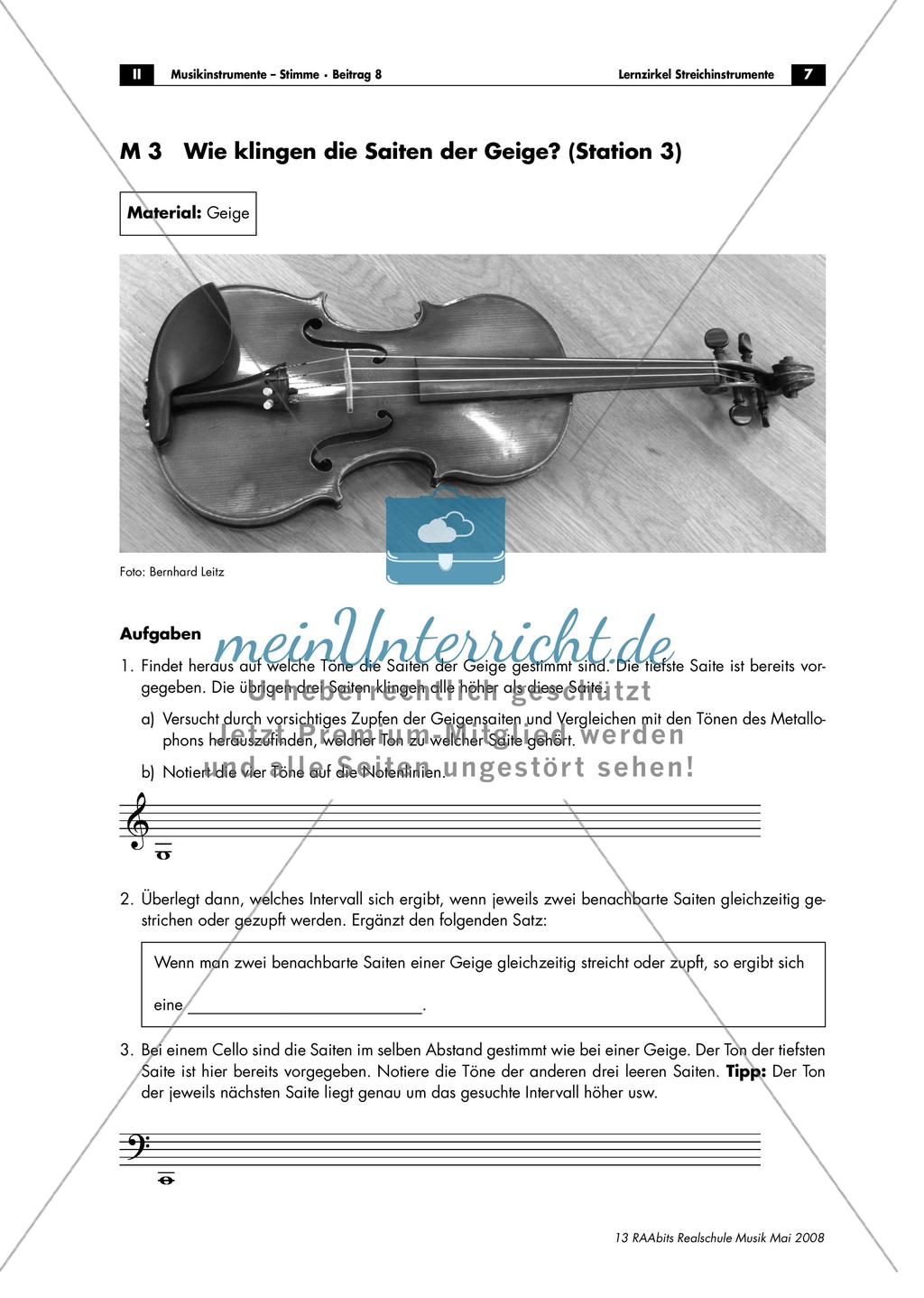 Lernzirkel: Streichinstrumente Preview 7