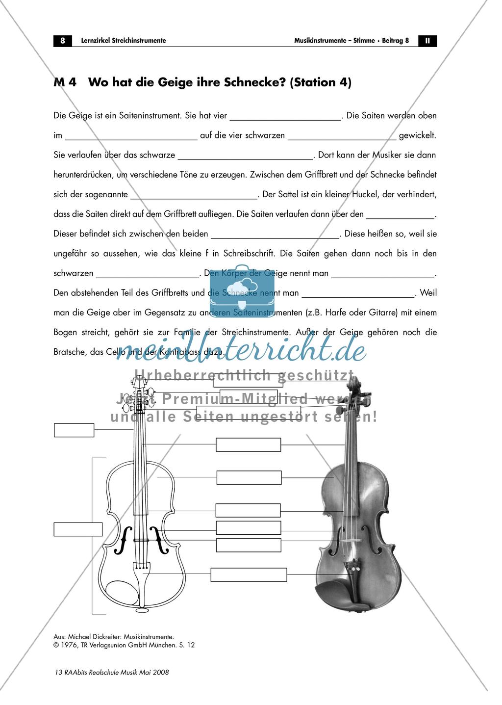 Lernzirkel: Streichinstrumente Preview 8