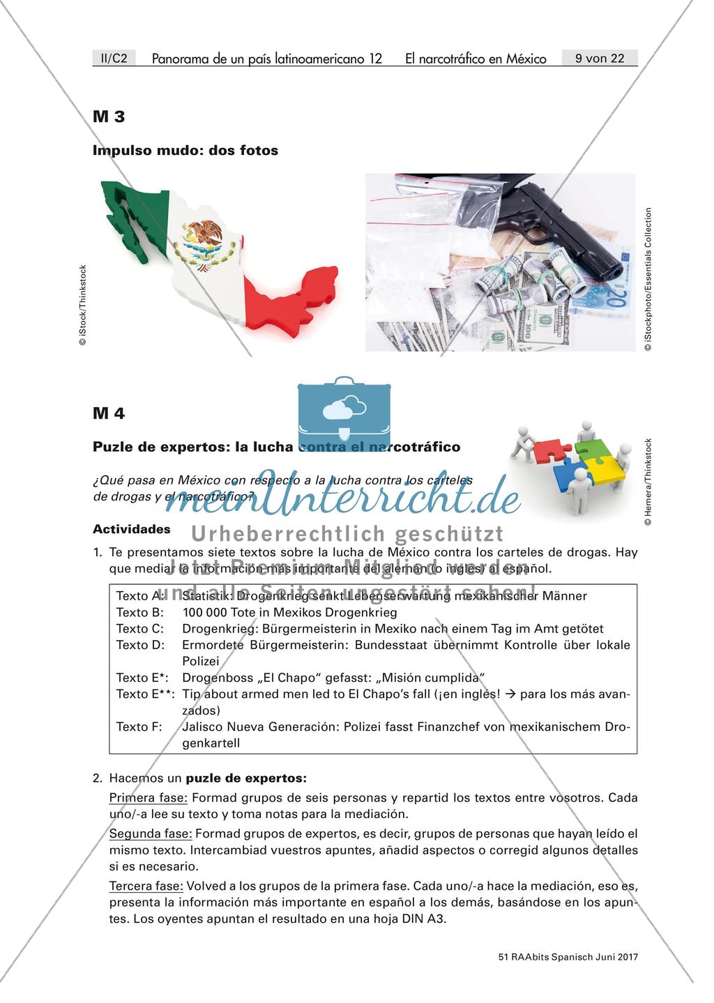La lucha contra el narcotráfico en México: mediación Preview 1