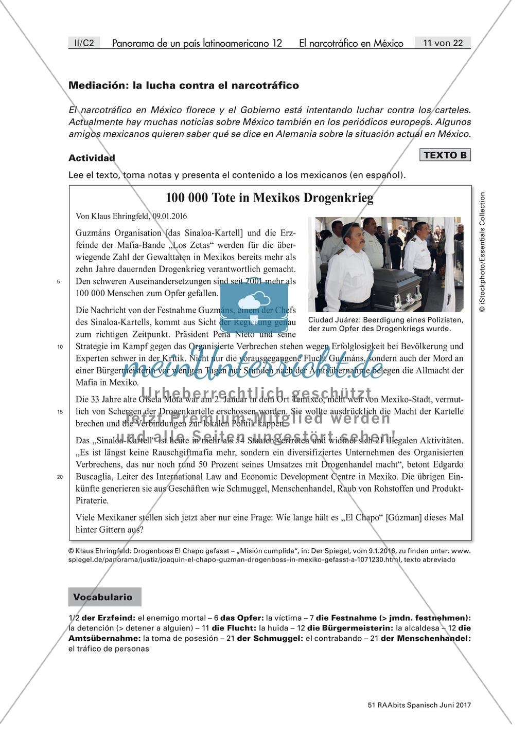 La lucha contra el narcotráfico en México: mediación Preview 3