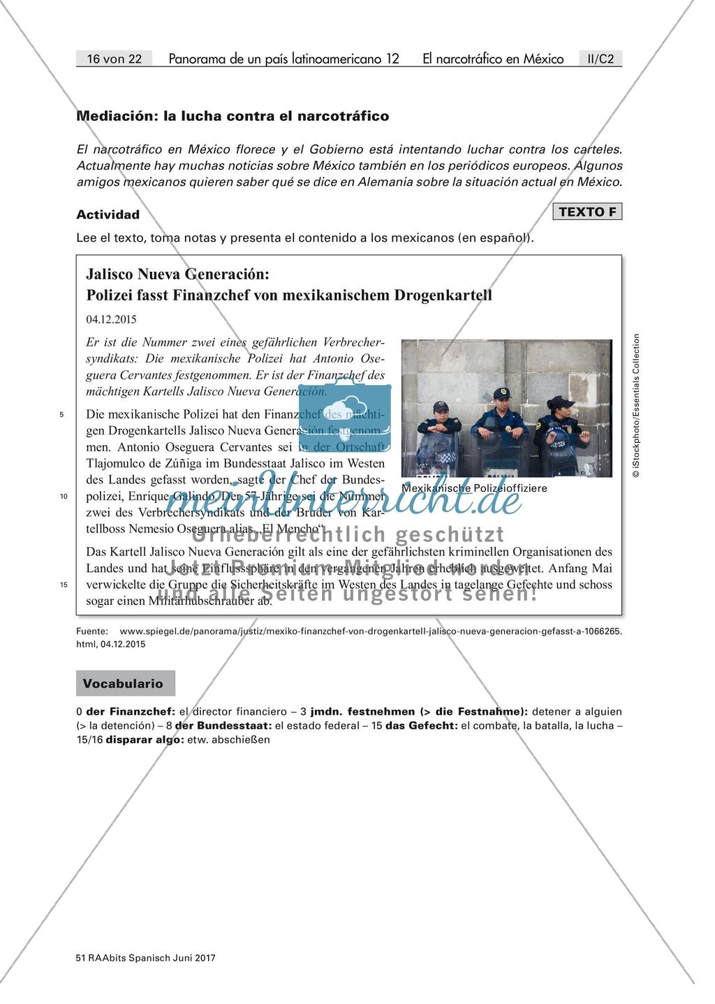 La lucha contra el narcotráfico en México: mediación Preview 8