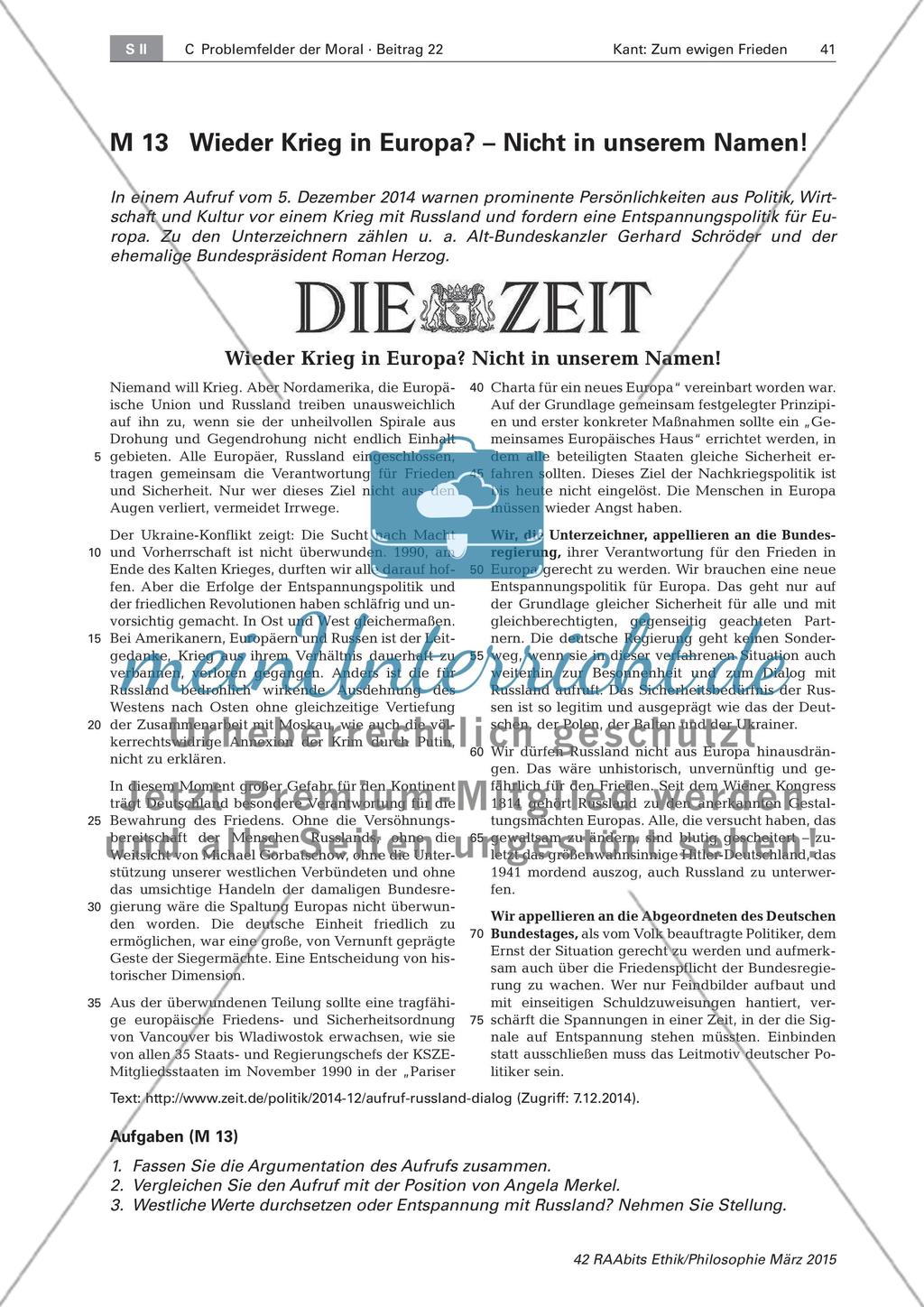 Ukraine-Konflikt: Konzepte in der Diskussion Preview 1