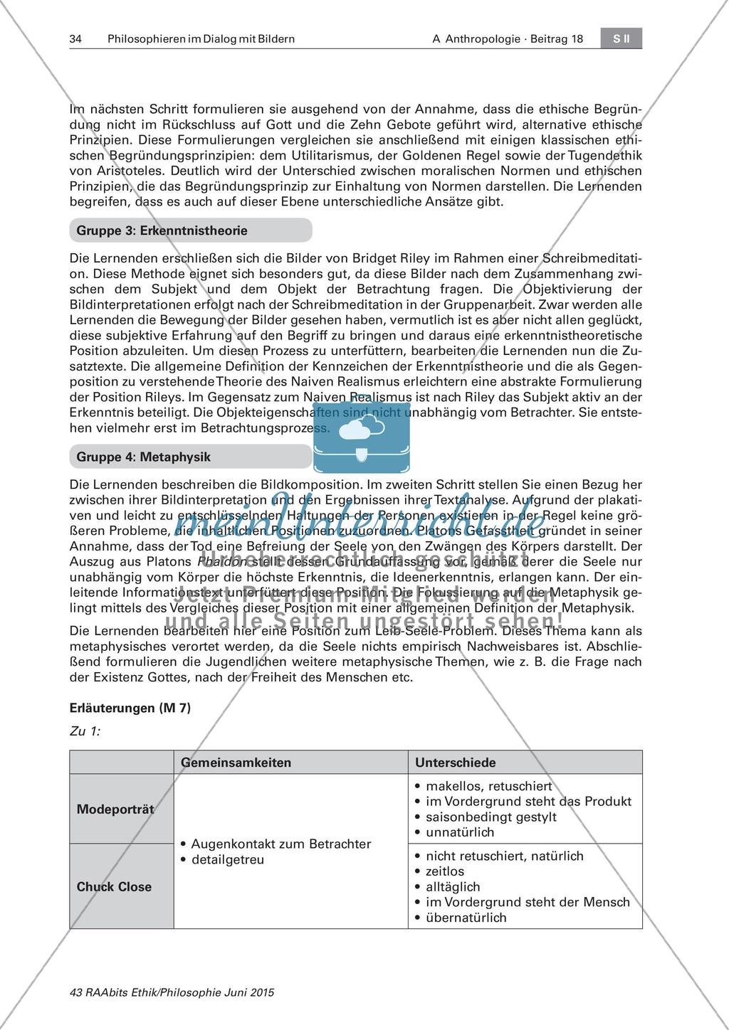 Philosophieren im Dialog mit Bildern - Gruppenpuzzle Preview 16