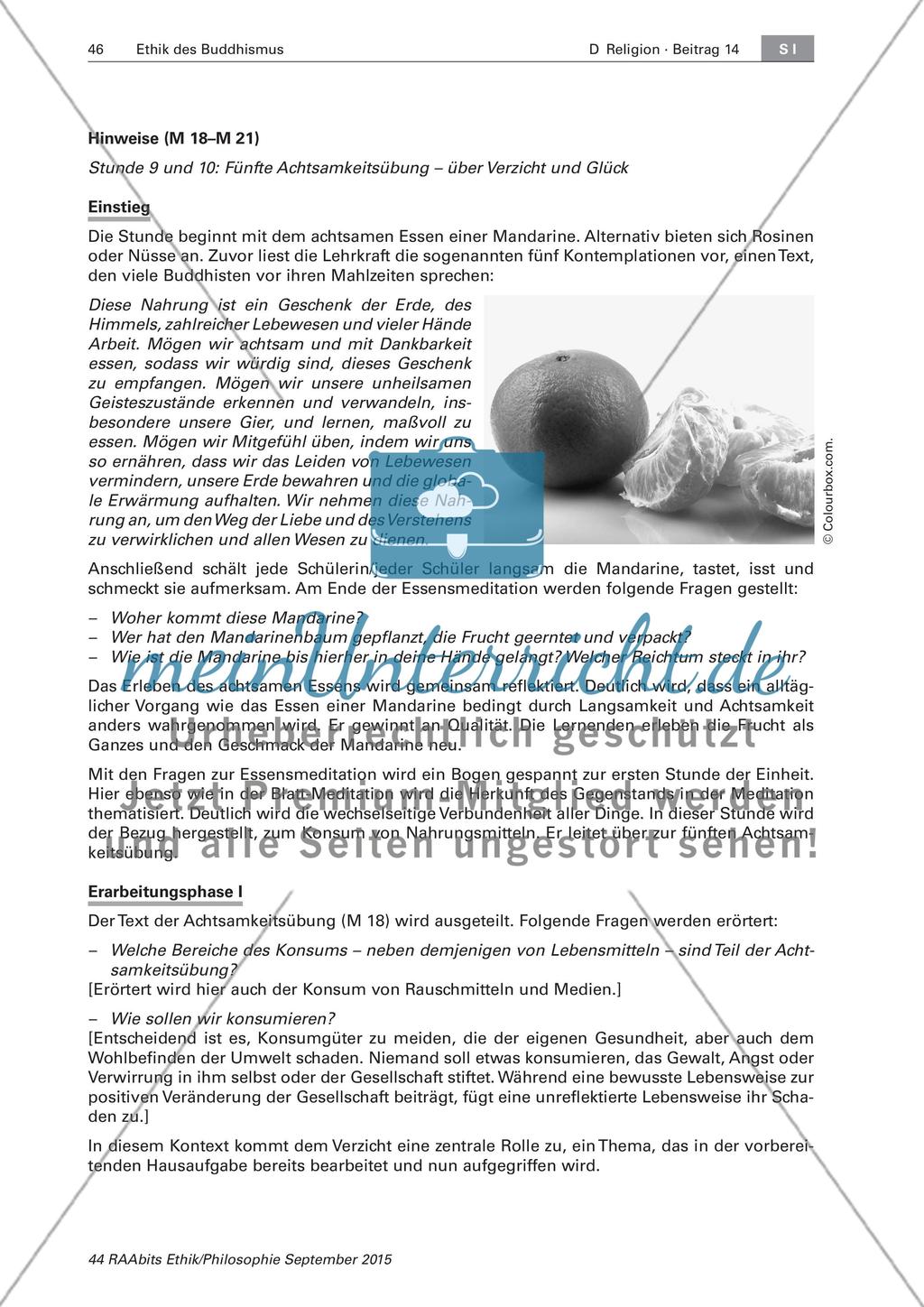 Fünfte Achtsamkeitsübung - über Verzicht und Glück Preview 5