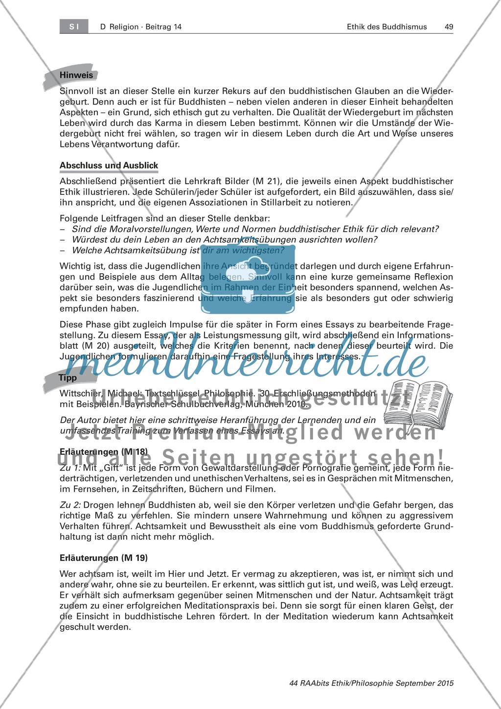 Fünfte Achtsamkeitsübung - über Verzicht und Glück Preview 8
