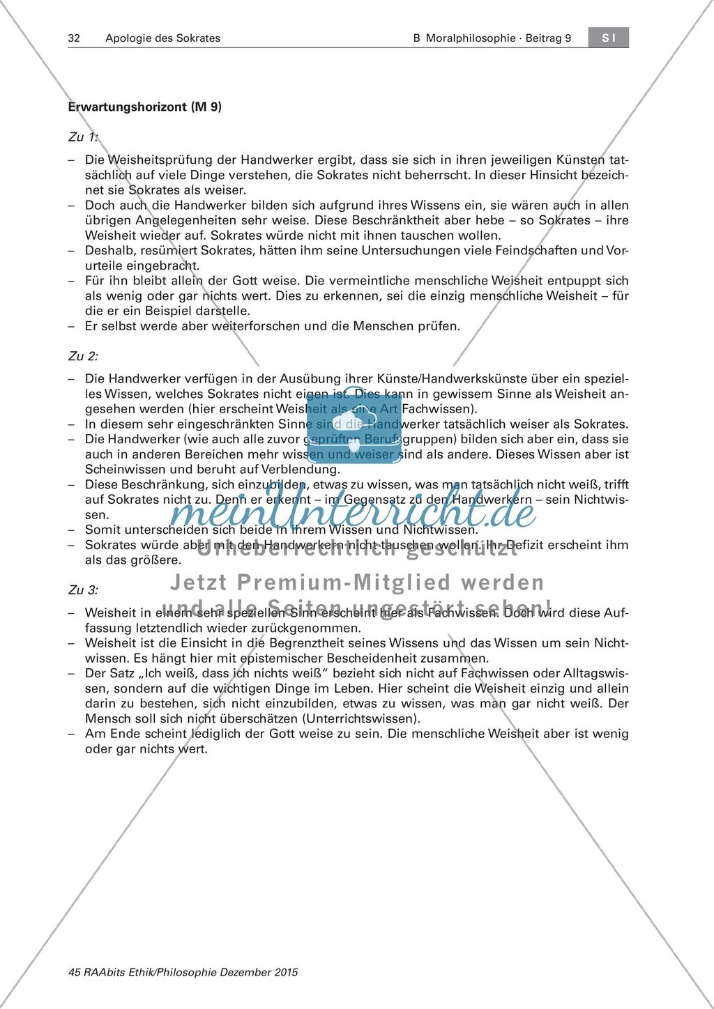Platons Apologie des Sokrates - LEK Preview 2
