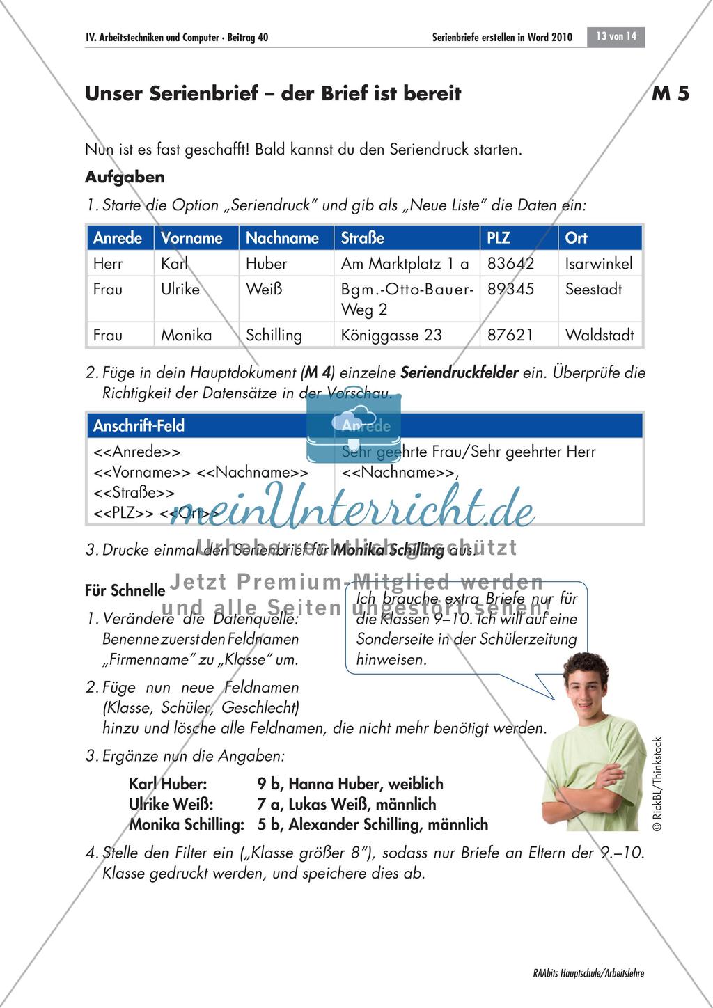 Serienbriefe erstellen in Word Preview 11