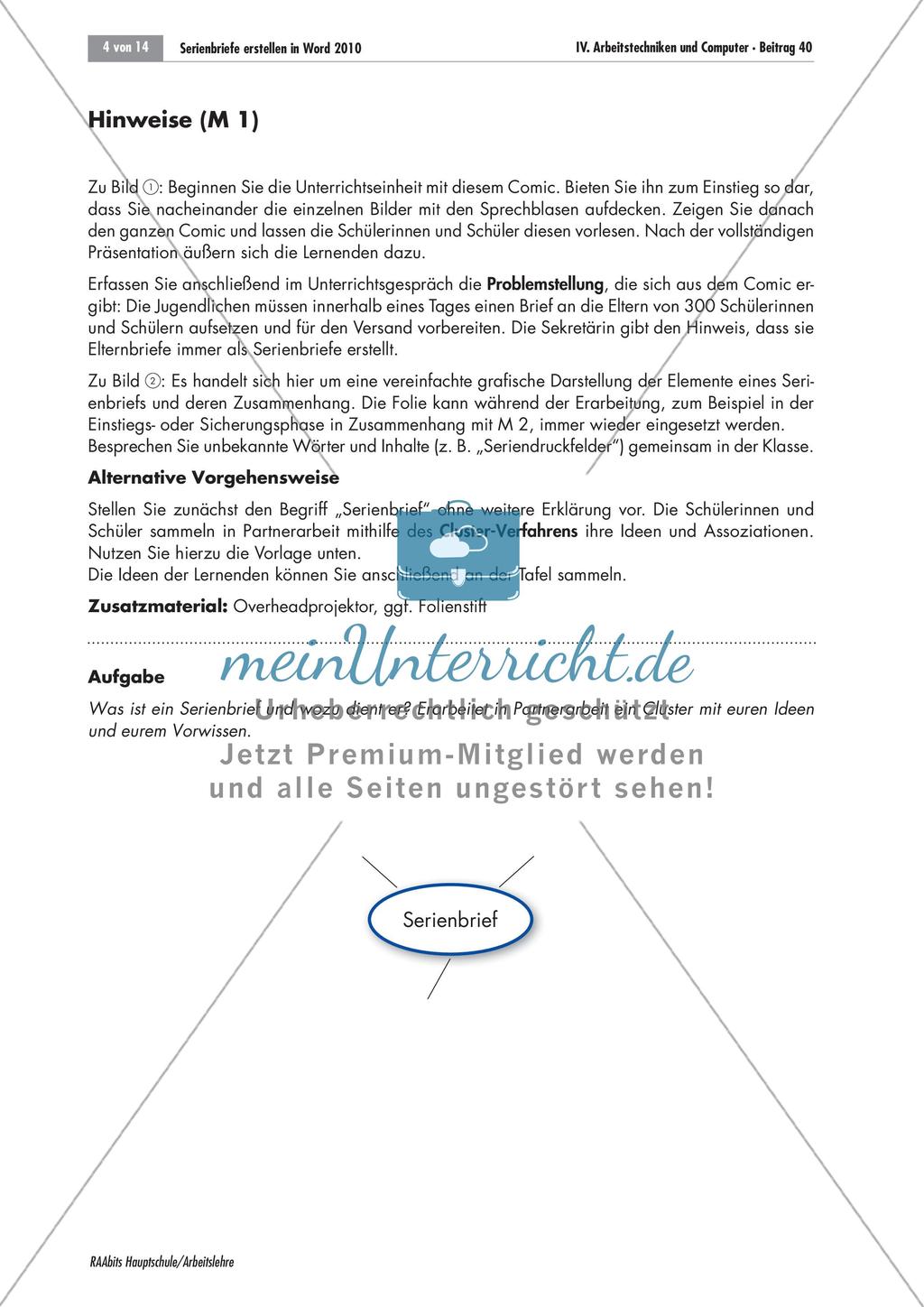 Serienbriefe erstellen in Word Preview 2