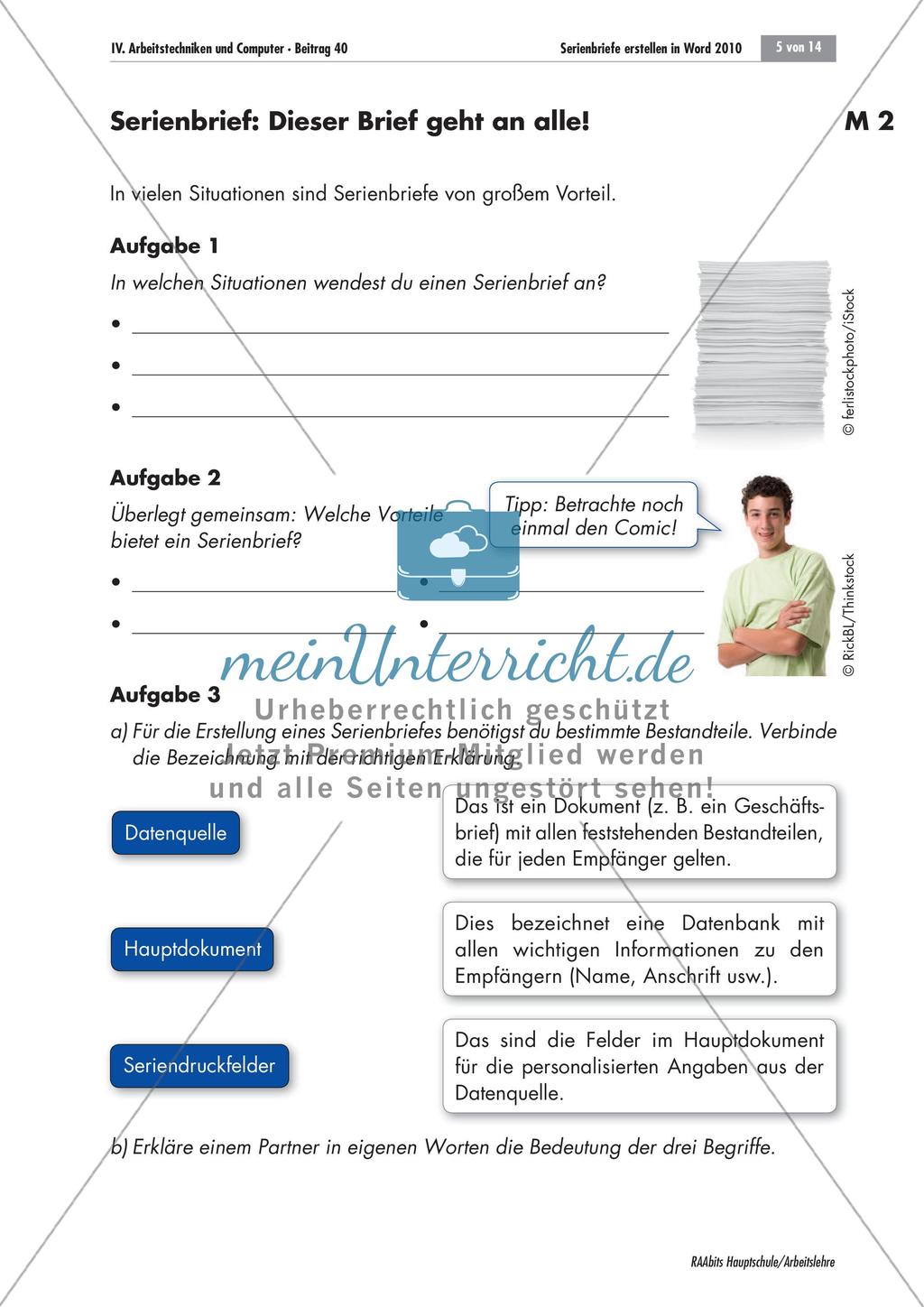 Serienbriefe erstellen in Word Preview 3