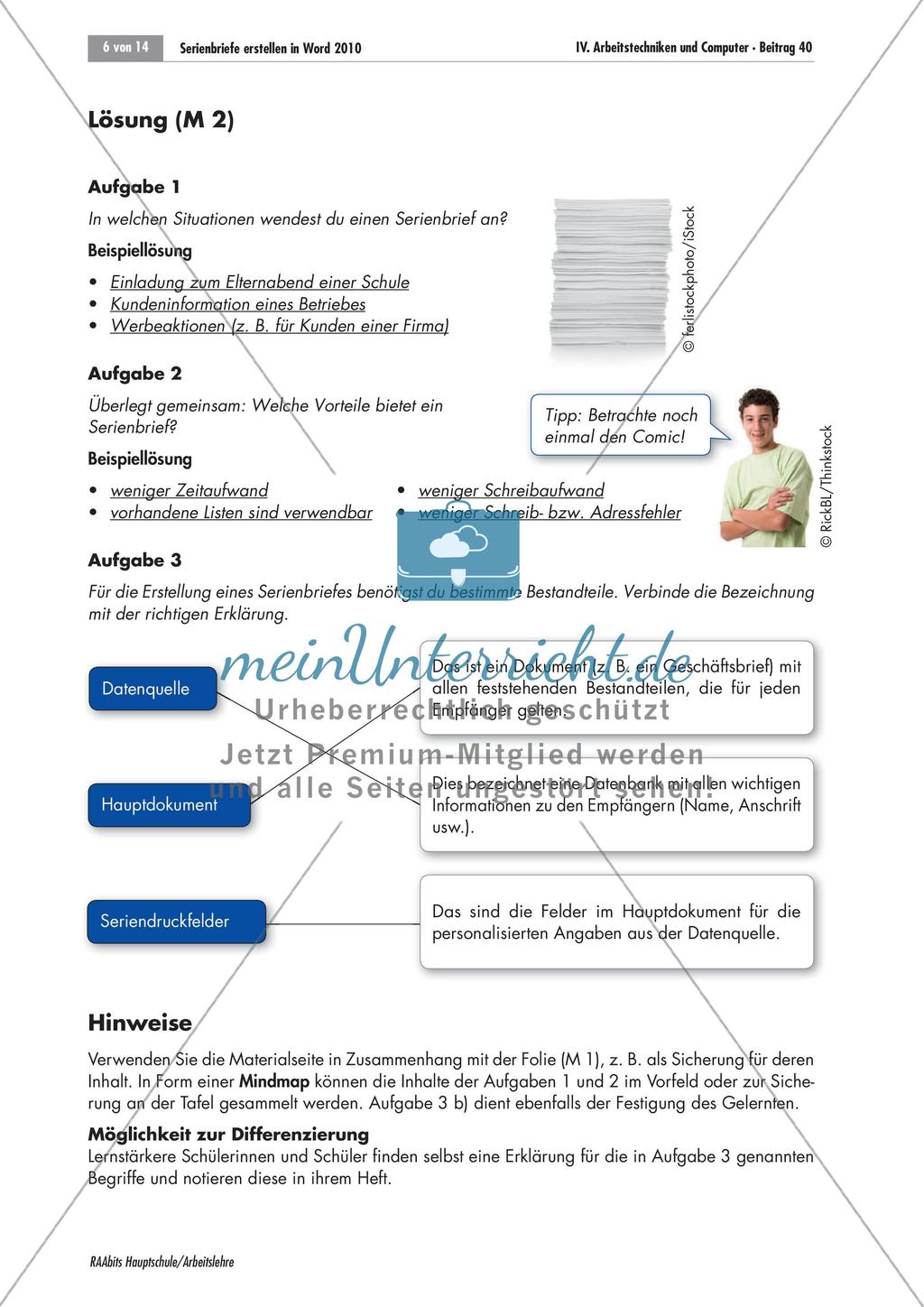 Serienbriefe erstellen in Word Preview 4
