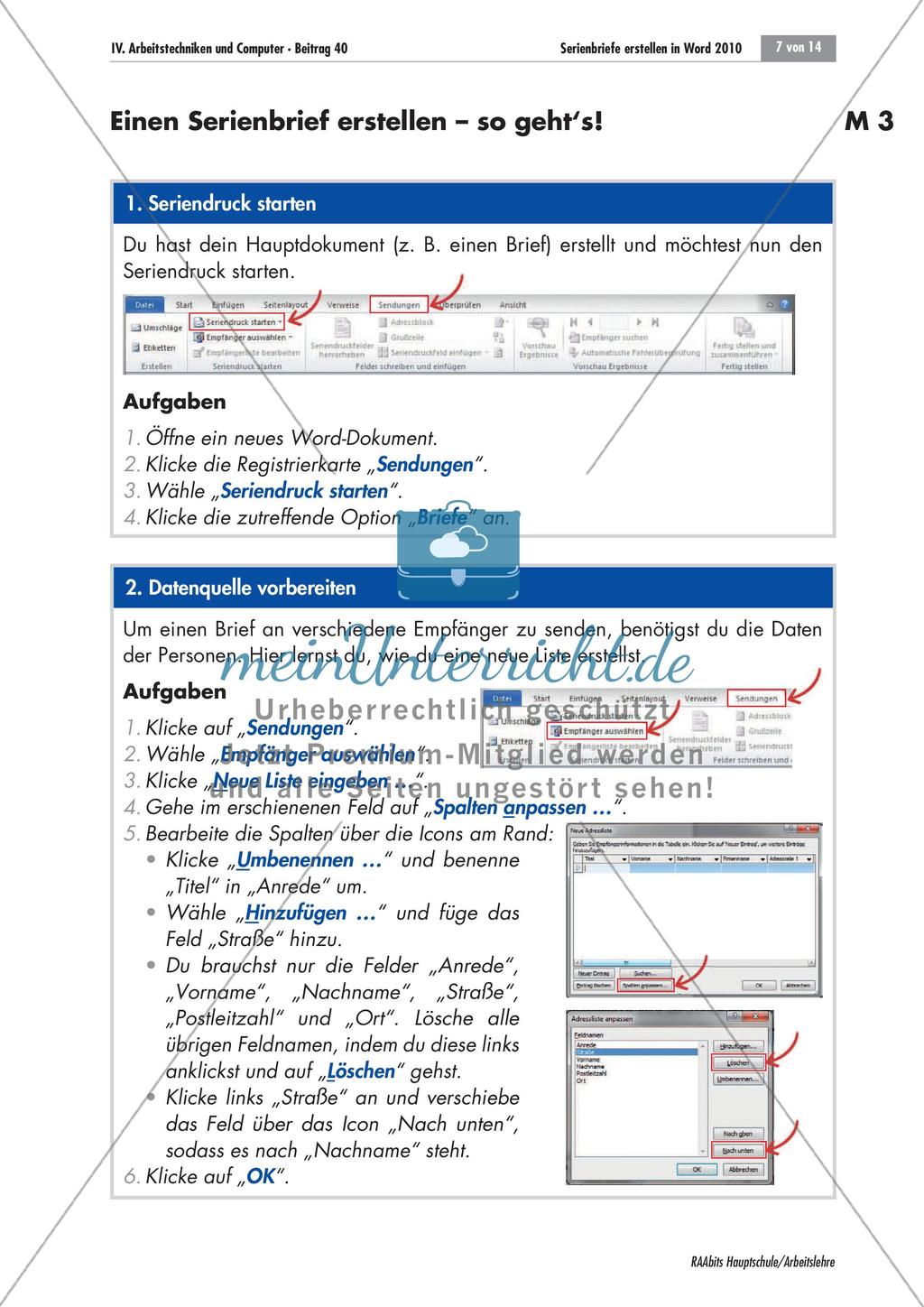 Serienbriefe erstellen in Word Preview 5