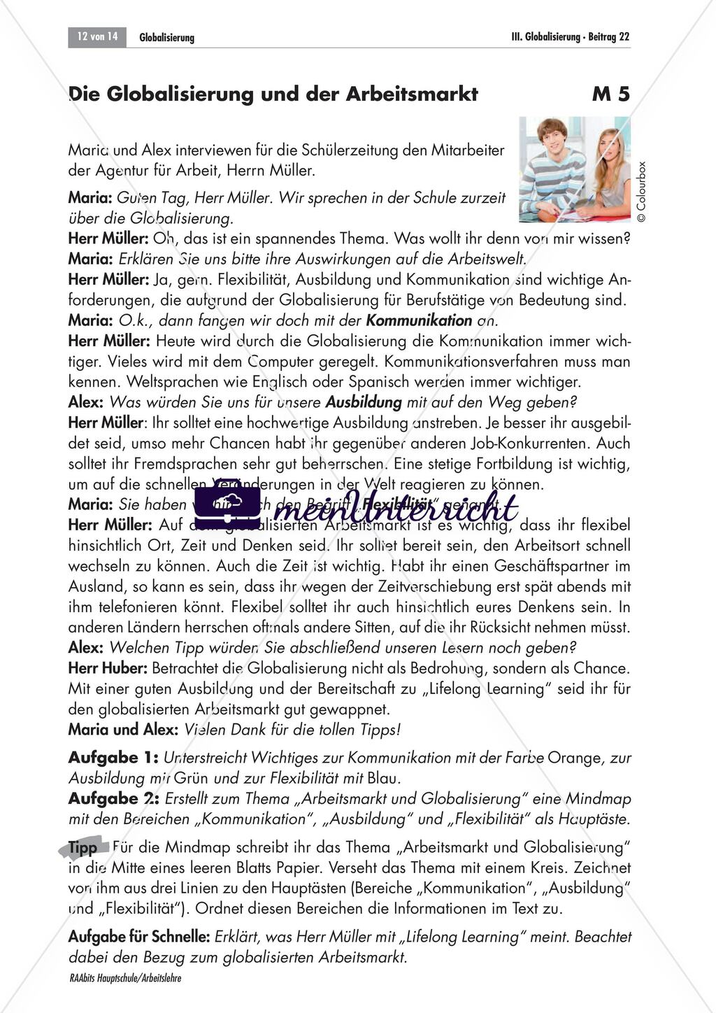 Die Globalisierung und ihre Folgen - ein Gruppenpuzzle Preview 11