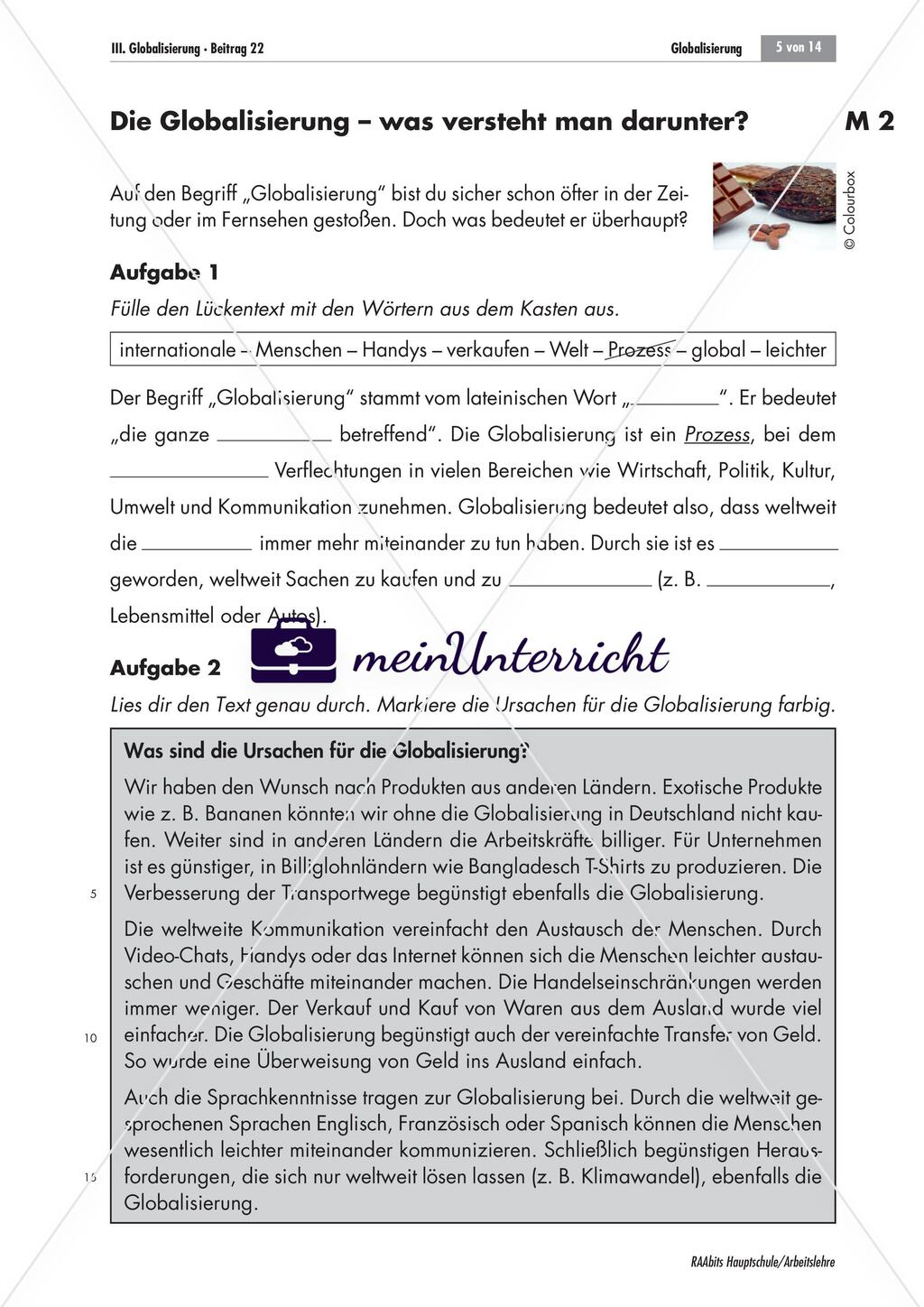 Die Globalisierung und ihre Folgen - ein Gruppenpuzzle Preview 4