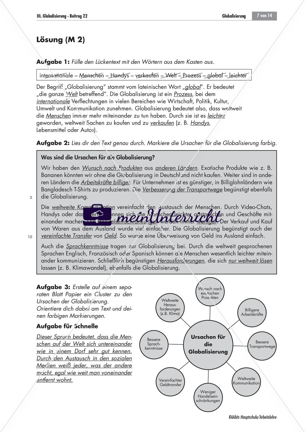 Die Globalisierung und ihre Folgen - ein Gruppenpuzzle Preview 6