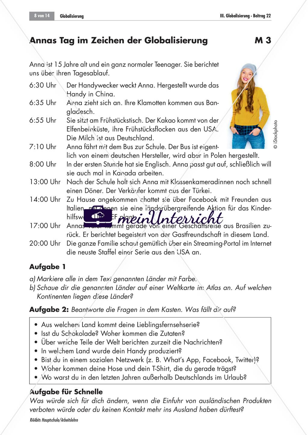 Die Globalisierung und ihre Folgen - ein Gruppenpuzzle Preview 7