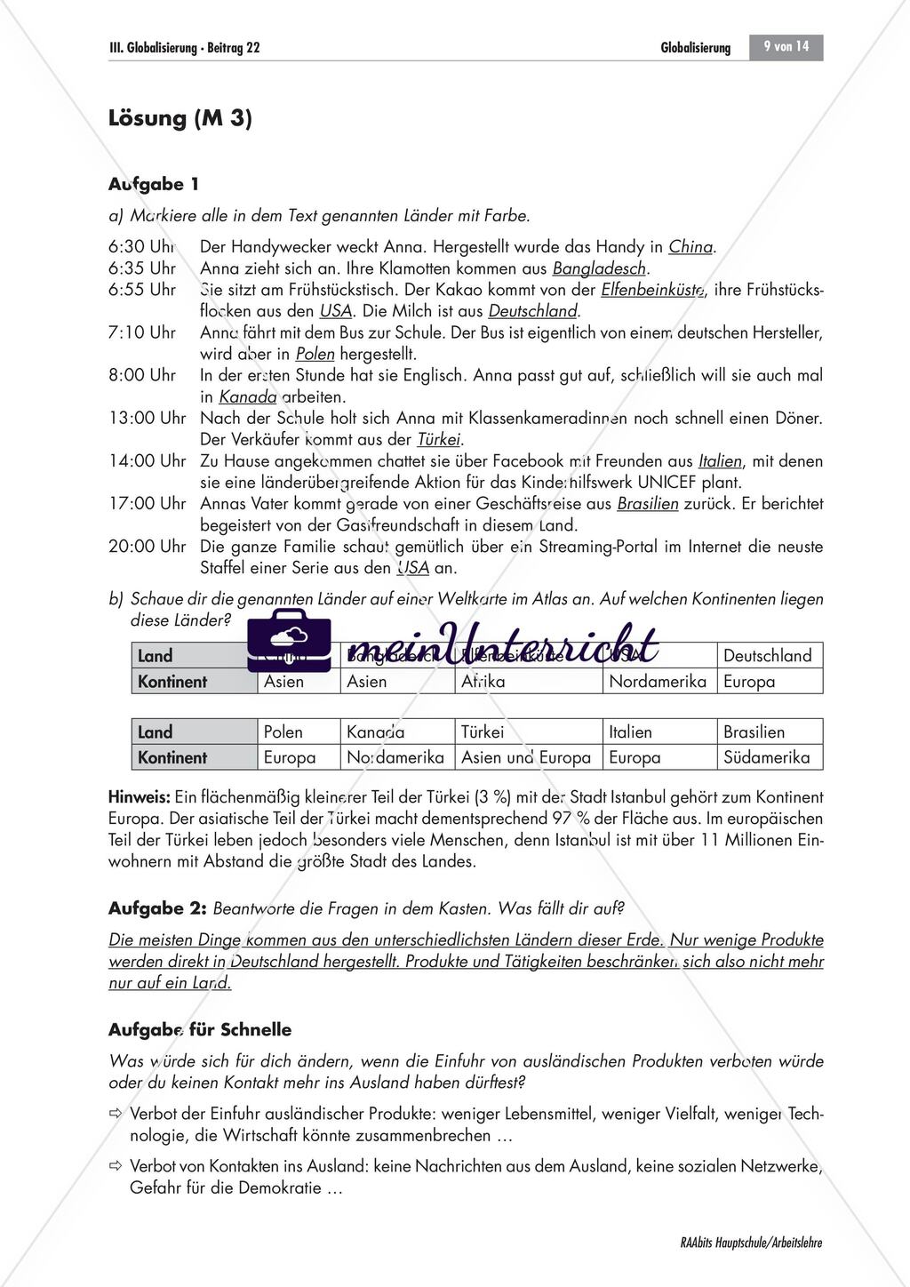 Die Globalisierung und ihre Folgen - ein Gruppenpuzzle Preview 8