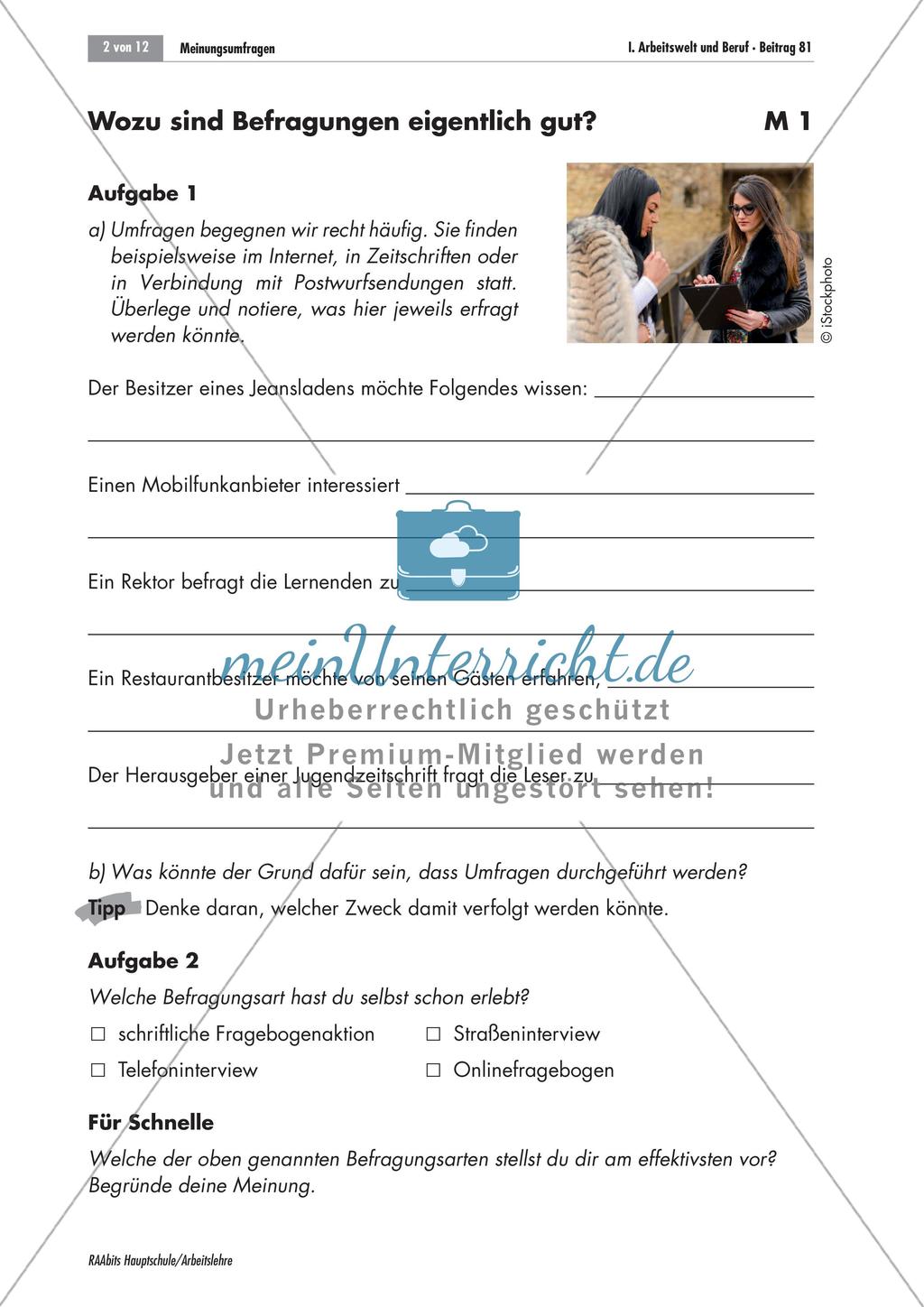 Erstellung, Durchführung und Auswertung von Umfragen Preview 1